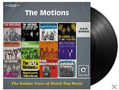 Vinylplaat met hoes van 'The Motions', A&B kanten, Nederlandse popmuziek.