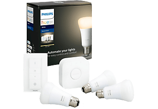 PHILIPS HUE Hue White Starter Kit E27 - Leuchtmittel (Weiss)