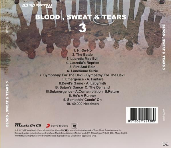 Tears Sweat - Blood, (CD) - & 3