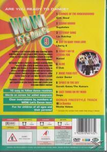 DVD-Rückseite mit Titelliste und Cartoon-Bildern. Grün-gelbe Farben.