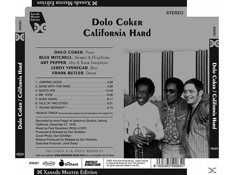 Thumbnail - Dolo Coker - California Hard (CD)