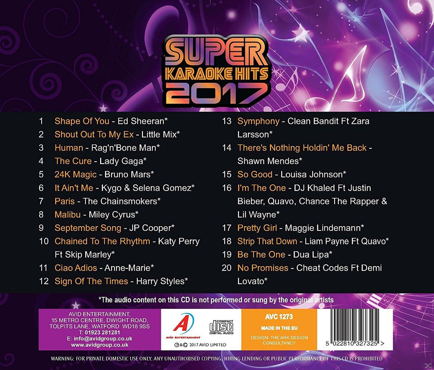 VARIOUS - Super Karaoke Hits 2017  - (CD)