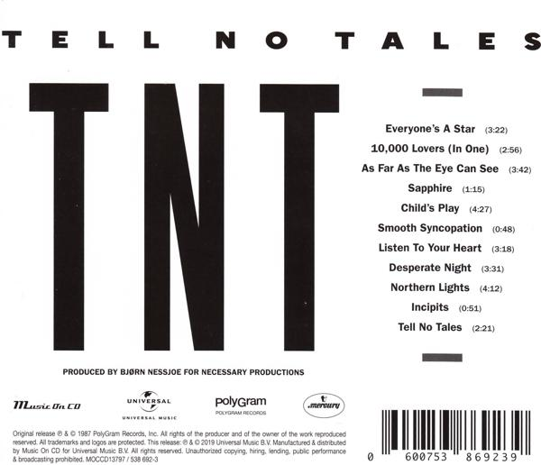 TNT - TELL NO TALES  - (CD)