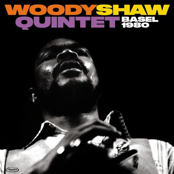 Albumcover mit einem Mann, der nach oben blickt, mit schwarzem Hintergrund. Text: Woody Shaw Quintet.