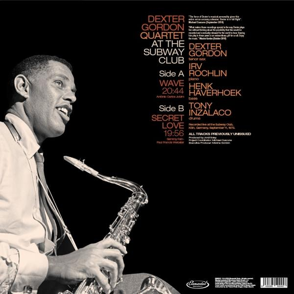 Dexter Quartet Gordon - At The Subway Club 1973  - (Vinyl)