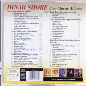 Dinah Shore - Five Classic Albums  - (CD)