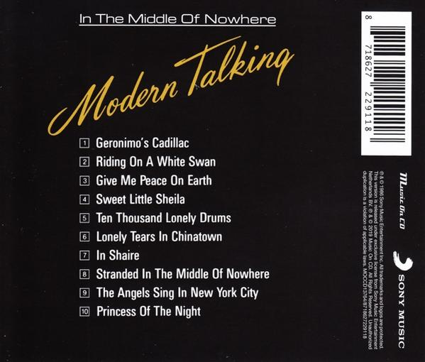 Modern Talking - IN THE MIDDLE OF NOWHERE  - (CD)