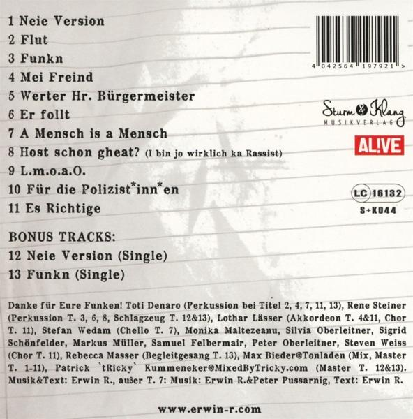 Erwin R. - Host schon gheat?  - (CD)