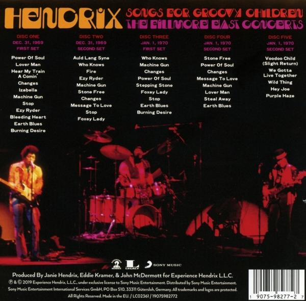 Jimi Hendrix - Songs For Groovy Children: The Fillmore East Conce  - (CD)