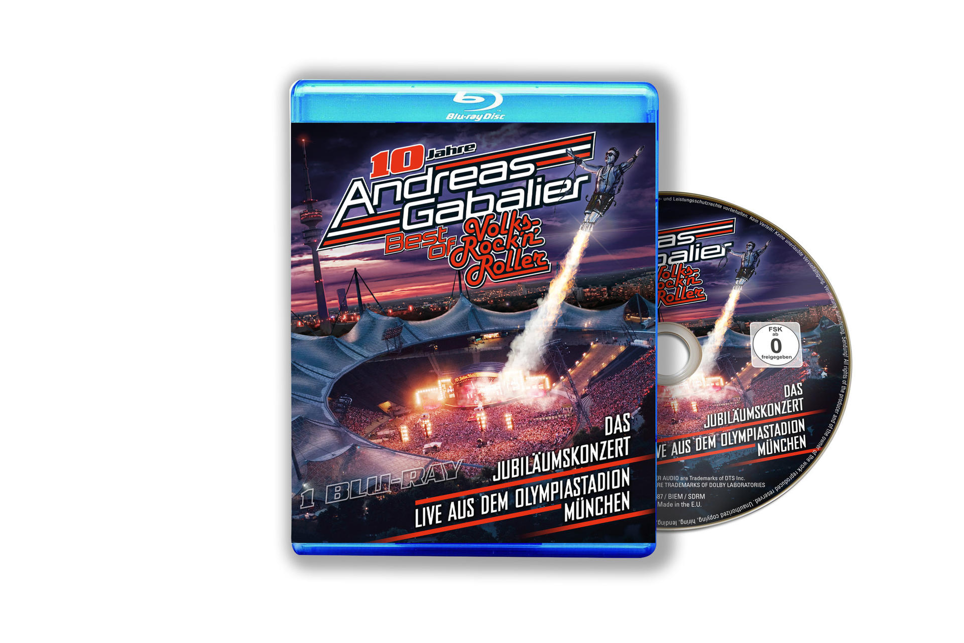 Das Gabalier - Best (Blu-ray) – of Olympiastadion dem Andreas live - in München Jubiläumskonzert aus Volks-Rock’n’Roller