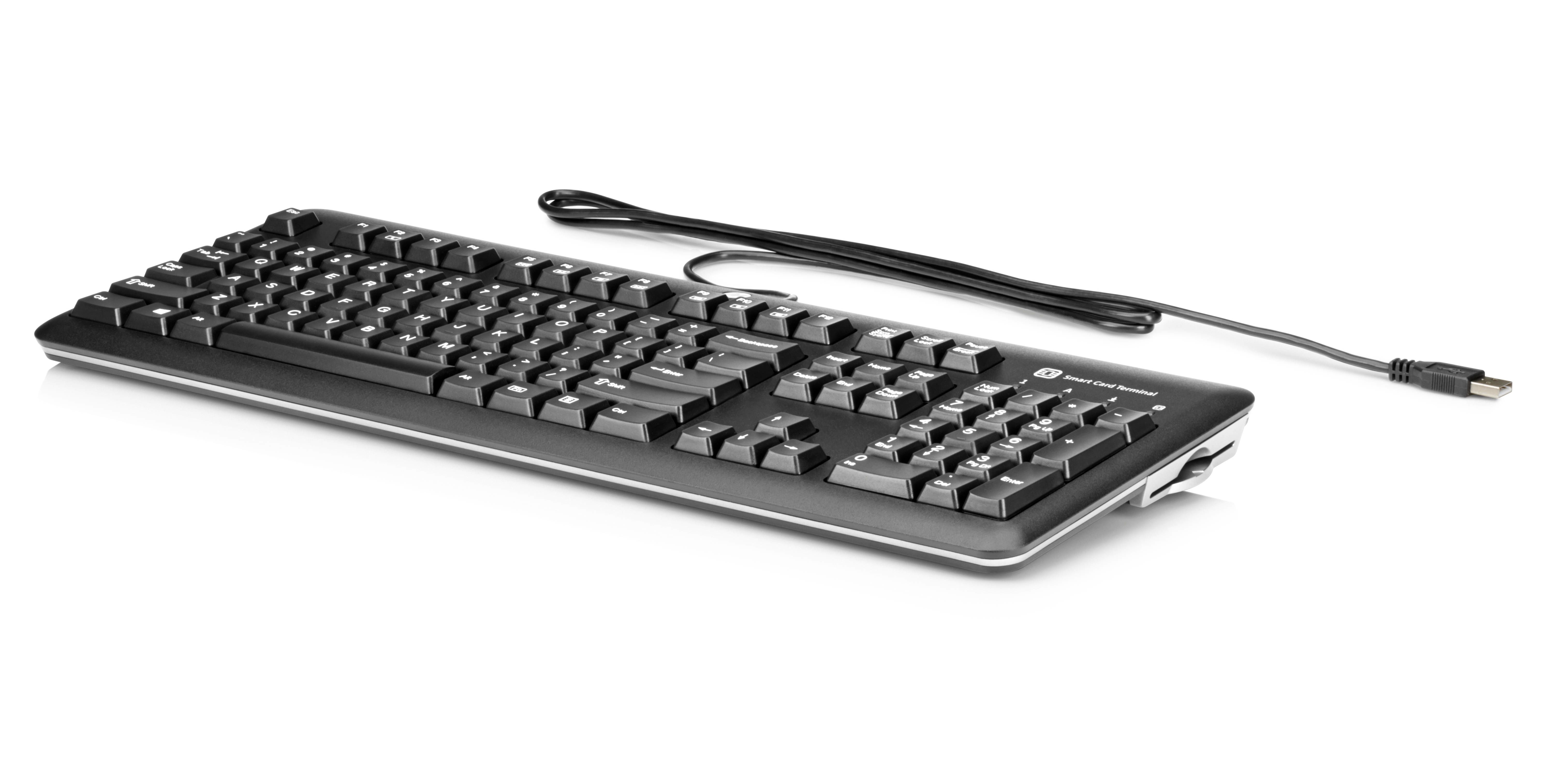 HP Smart Card CCID - Teclado - USB - España - plata, carbonizado - para EliteOne 800 G1