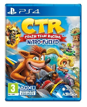 Consola - Sony PS4 Jet Black, 1 TB, DUALSHOCK®4, USB / HDMI, Juego CRASH TEAM RACING™ NITRO FUELLED + FARCRY® 5