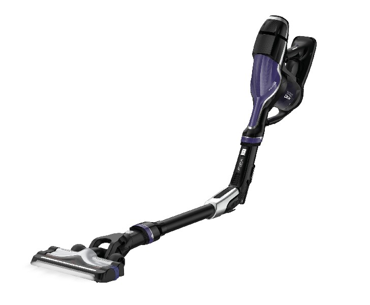 Aspirador escoba - Rowenta Air Force Flex 440 RH9209, Sin bolsa, Autonomía 30min, 0.65L, 21.9V, Púrpura negro