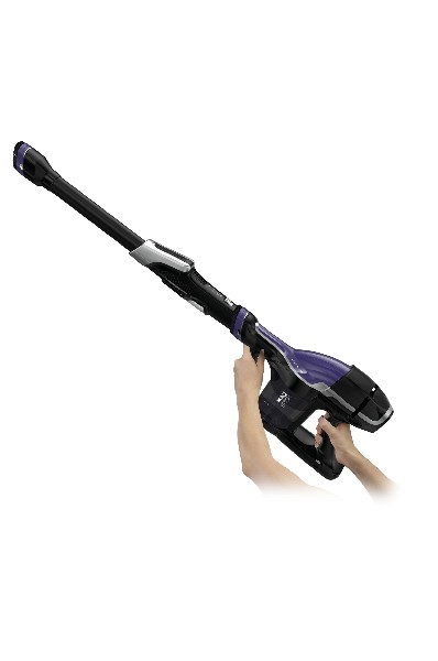 Aspirador escoba - Rowenta Air Force Flex 440 RH9209, Sin bolsa, Autonomía 30min, 0.65L, 21.9V, Púrpura negro