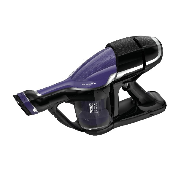 Aspirador escoba - Rowenta Air Force Flex 440 RH9209, Sin bolsa, Autonomía 30min, 0.65L, 21.9V, Púrpura negro