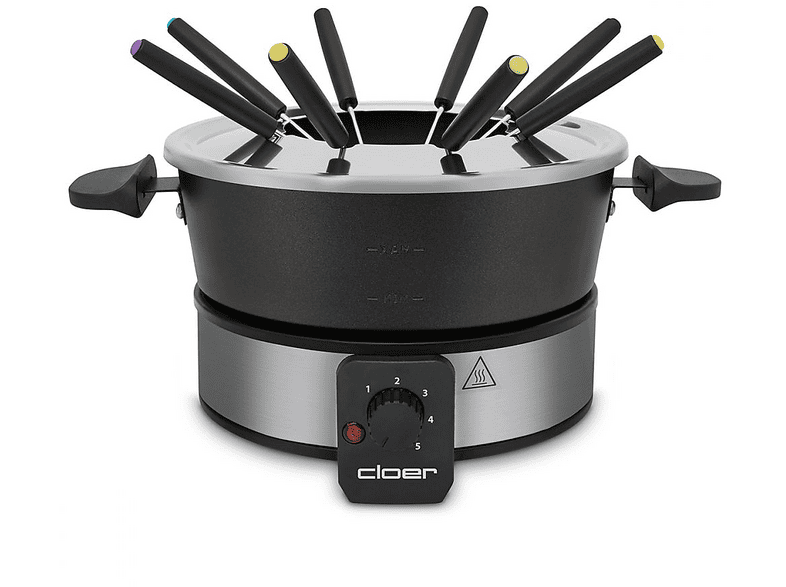 Cloer 6679 Fondue Set Edelstahl Fondue