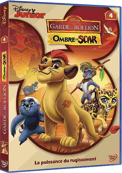 DVD-hoes van Lion King. Toont Kion, Bunga en andere personages. Bruine achtergrond.