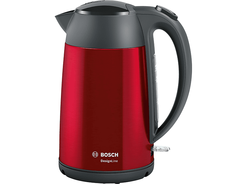 Bosch Wasserkocher Design Line 1.7l Rot TWK3P424 Wasserkocher (Rot, 1.7 l, )
