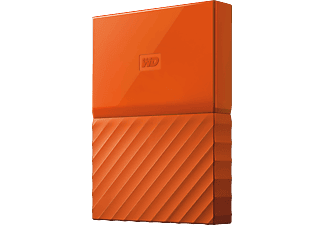 WD My Passport Slim 2 TB 2.5" külső merevlemez USB 3.0, narancssárga