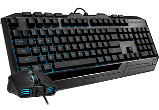 COOLER MASTER Devastator 3 Plus - Clavier et souris de jeu, Filaire, QWERTY, Mecha-Membran, Noir