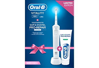 ORAL-B D100 Fehér Sensi fejjel + OralB PRO G&E original 75ml