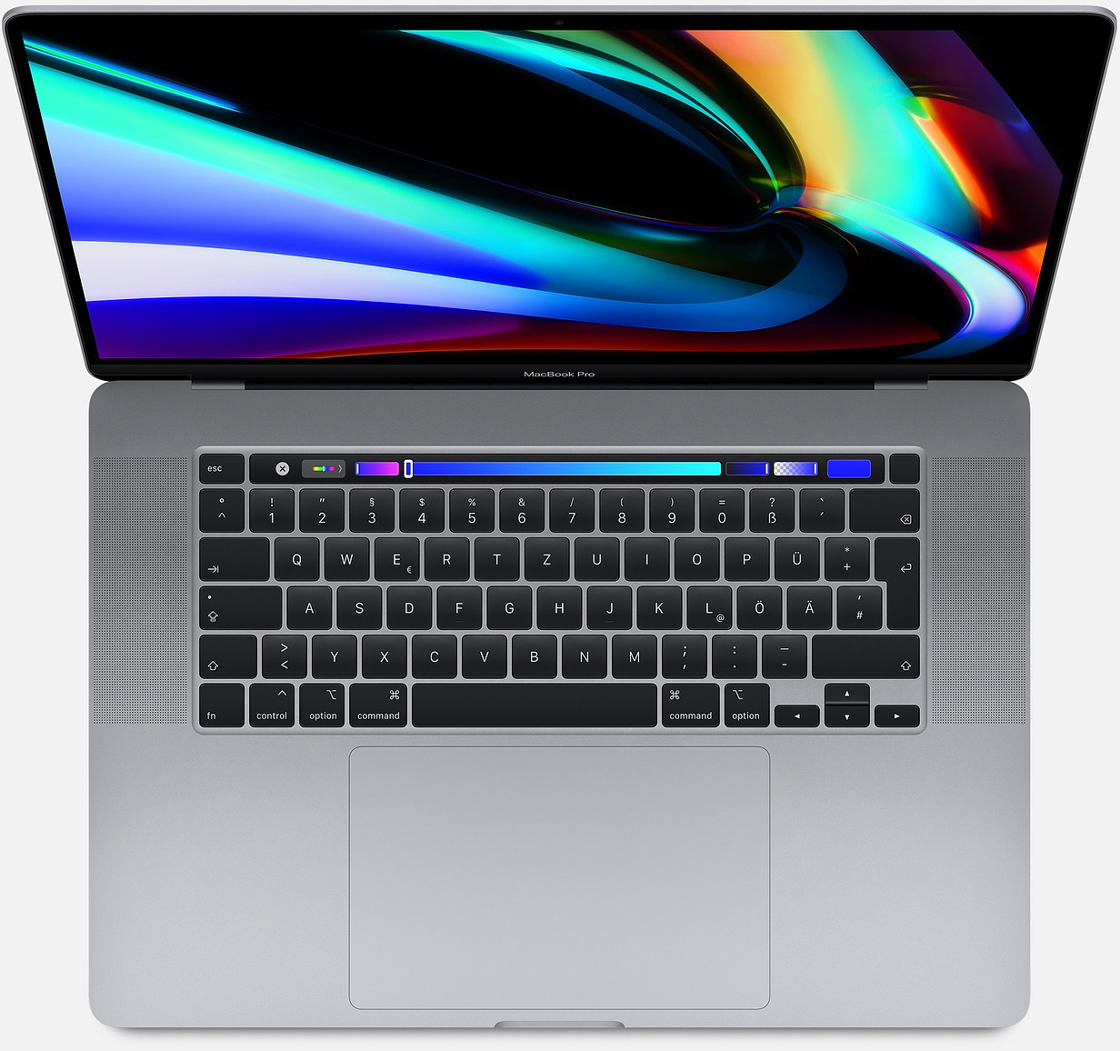 APPLE MVVJ2D/A-166367 MacBook Pro - Notebook, SSD, Space macOS Tastatur, Grey Intel® deutsche 16 Core™ 16 mit 512 i7 GB Display, Prozessor, RAM, Zoll GB