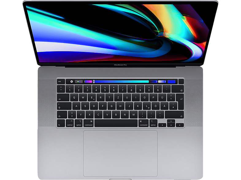 APPLE MVVJ2D/A-166373 MacBook Pro - deutsche Tastatur, Notebook mit 16 Zoll Display, Intel® Core™ i7 Prozessor, 64 GB RAM, 512 GB SSD, AMD Radeon Pro 5500M, Space Grey