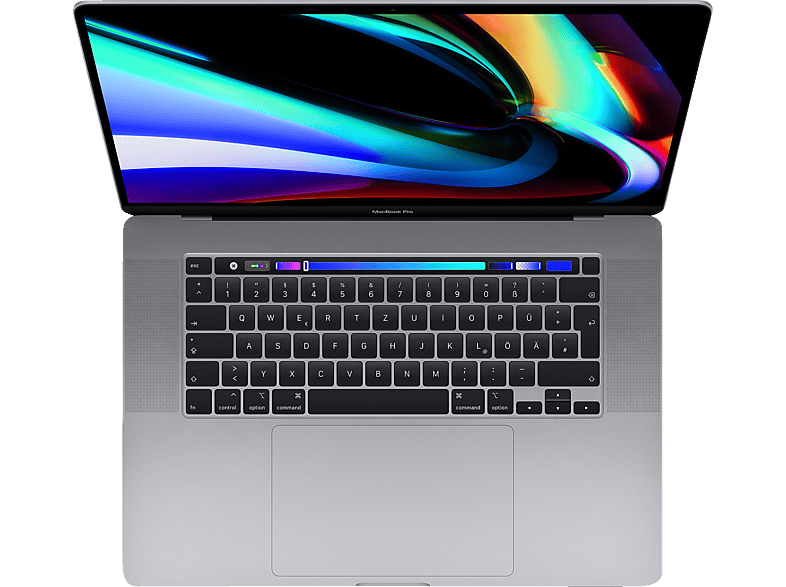 - APPLE Space Pro MVVK2D/A-166845 Pro MacBook Zoll deutsche Grey Radeon 64 Display, TB Notebook 5500M, 4 i9 RAM, mit Prozessor, Core™ SSD, Intel® GB Tastatur, 16