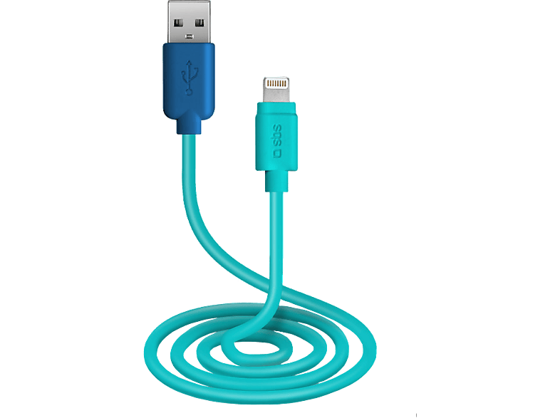 SBS USB - Lightning-kabel 1 m Blauw (TEPOPCABLELIGB)