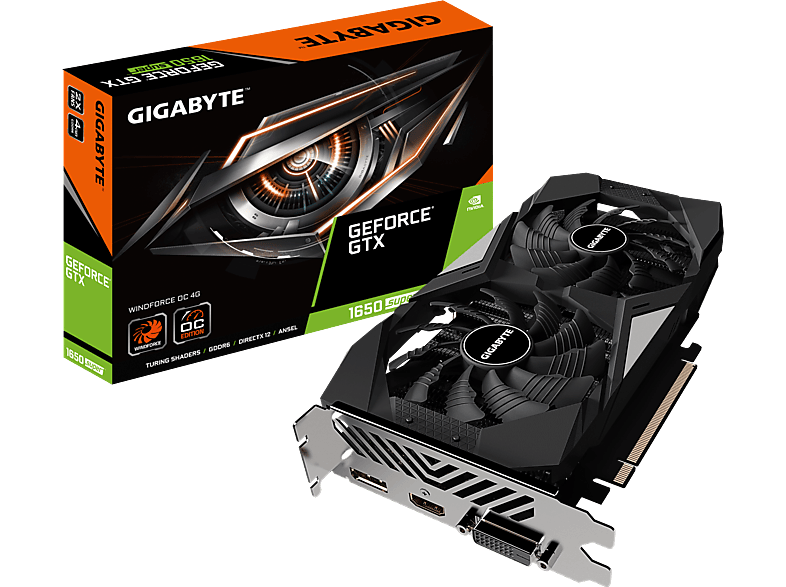 OC Windforce GIGABYTE 4GB 1650 (NVIDIA, (GV-N165SWF2OC-4GD) SUPER™ Grafikkarte) GeForce® GTX