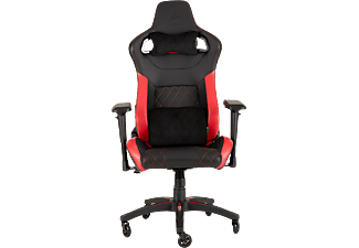 CORSAIR T1 Race 2018 - Chaise de jeu (Noir/Rouge)