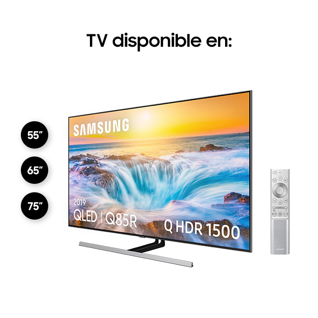 TV QLED 75"- Samsung 75Q85R, 4K UHD, IA 4K, Direct Full Array Premium, HDR 1500 Quantum dot Smart TV