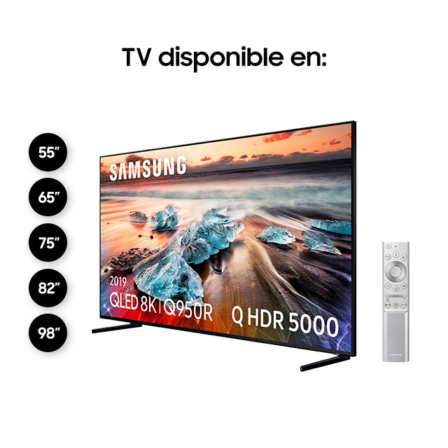 TV QLED 82" - Samsung QE82Q950, 8K, HDR Q 3000, Quantum Processor 8K, Direct Full Array Elite