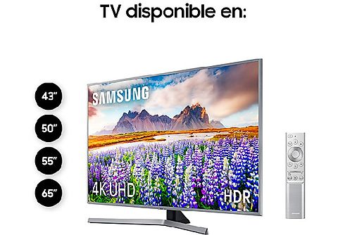 TV LED 55" - Samsung 55RU7475, 4K UHD Real, HDR, Smart TV, Supreme Ultradimming, Premiun One Remote