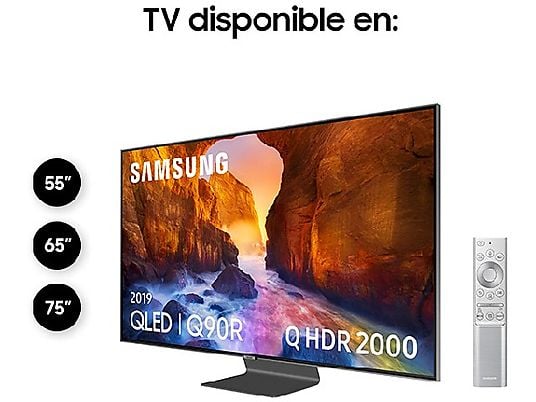 TV QLED 65" - Samsung 65Q90R, 4K UHD, IA 4K, Direct Full Array Elite, HDR 2000, Quantum dot, Smart TV