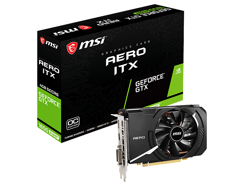 MSI GeForce® GTX 1650 SUPER™ Aero ITX OC 4GB (V809-3295R) (NVIDIA ...
