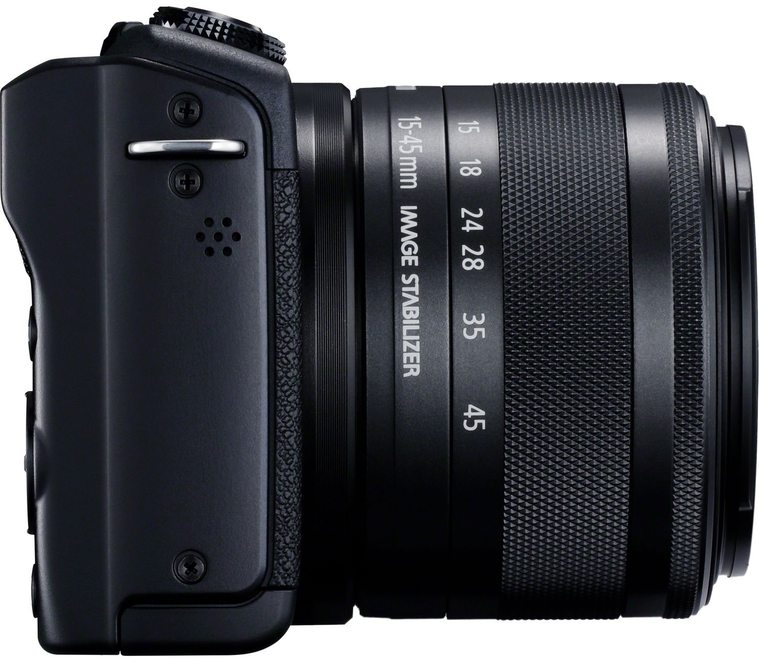 CANON Appareil photo hybride EOS M200 + 15-45 mm + 55-200 mm Noir (3699C018AA)