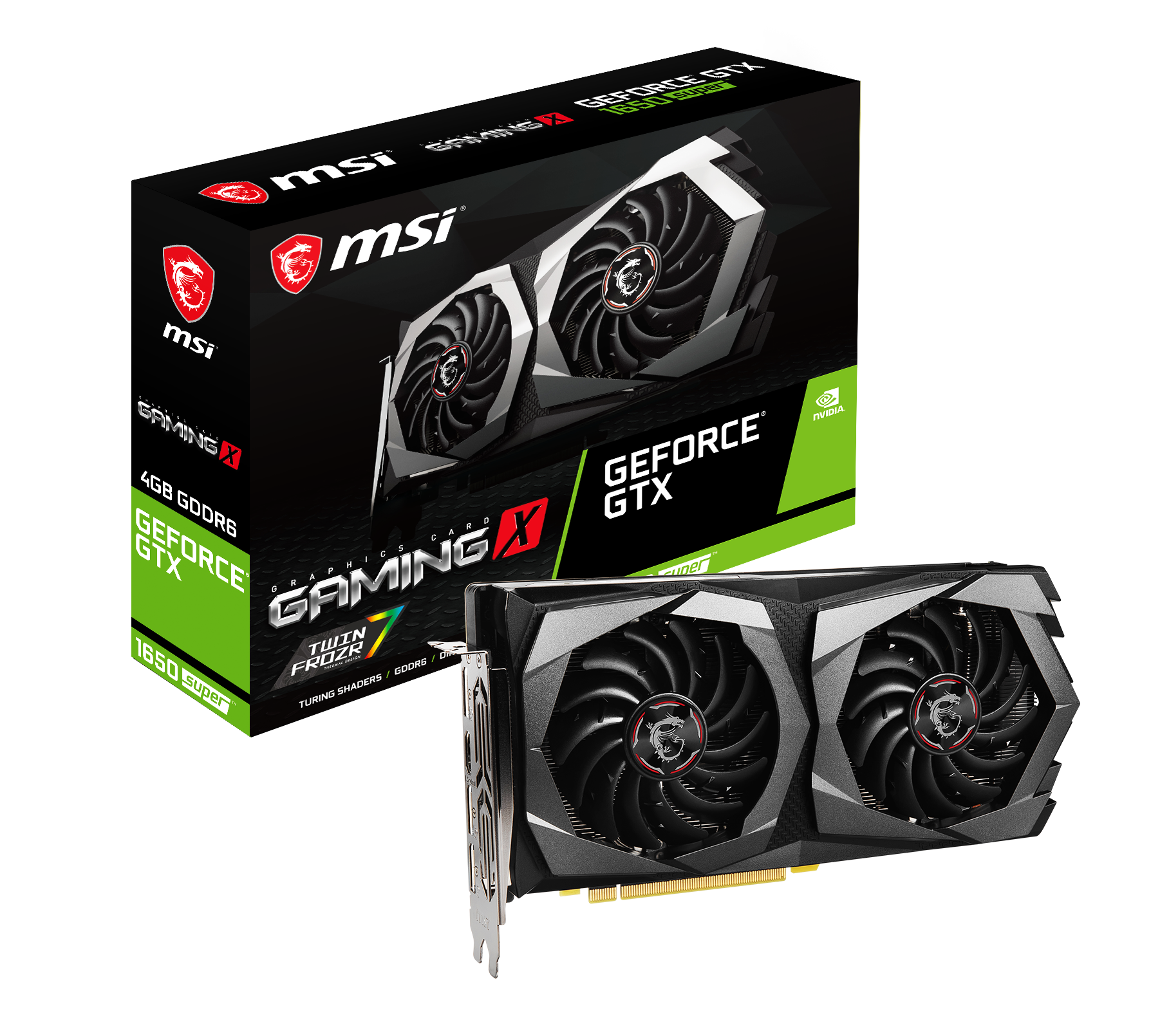 MSI GeForce® GTX X (V385-003R) SUPER™ Gaming 4GB 1650 Grafikkarte) (NVIDIA