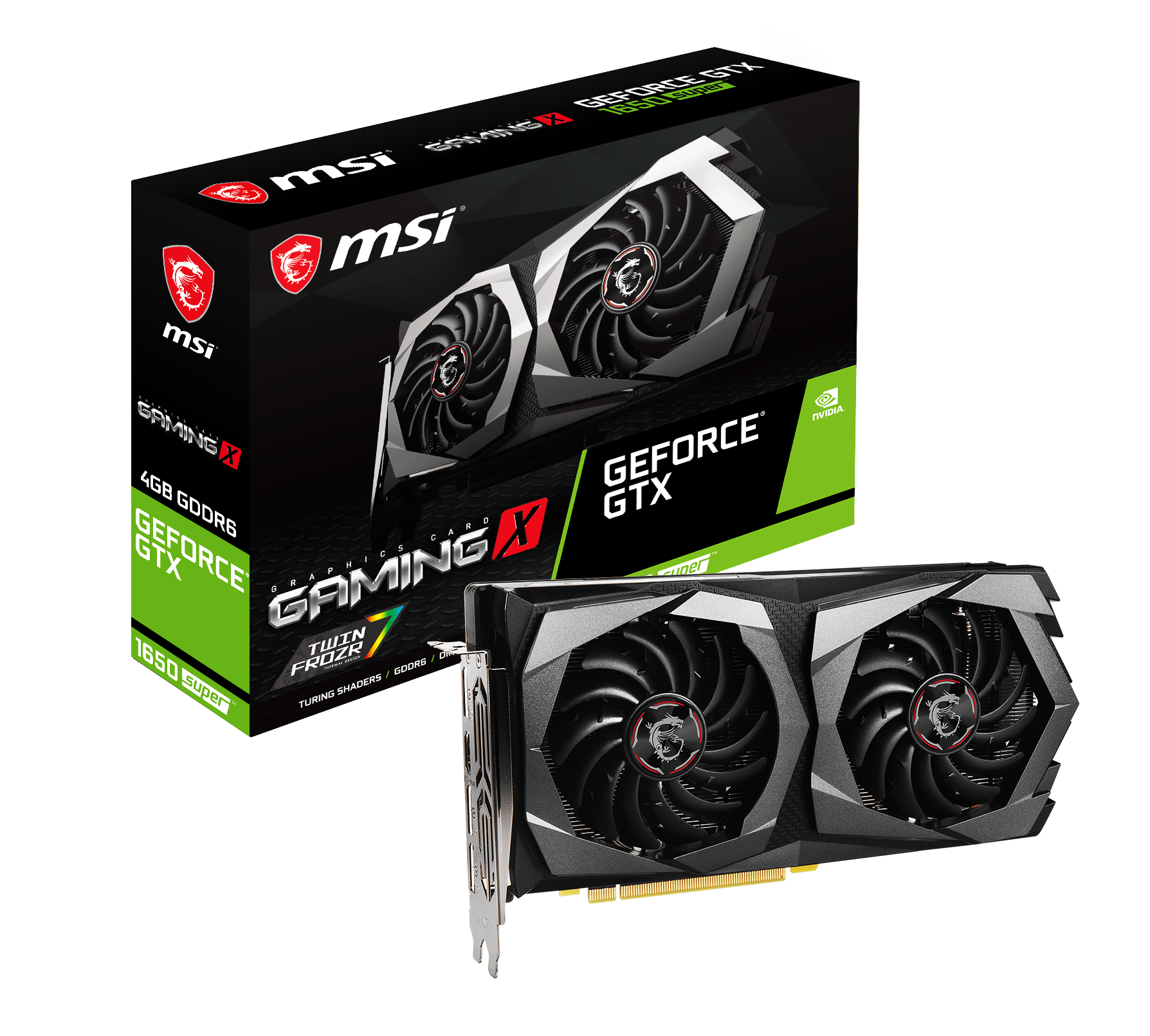 MSI GeForce® GTX 1650 SUPER™ Gaming X 4GB (V385-003R) (NVIDIA, Grafikkarte)