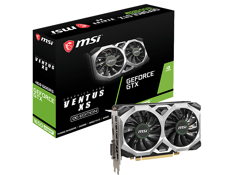 MSI GeForce® GTX 1650 SUPER™ Ventus XS OC 4GB (V809-3294R) (NVIDIA ...