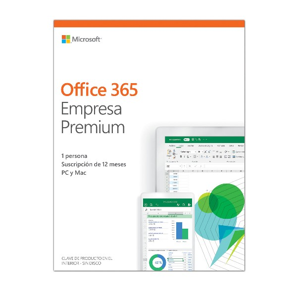 Microsoft Office 365 Business 2019, 1 Usuarios, Suscrip. 1 año, Multidispositivo (Formato Digital)