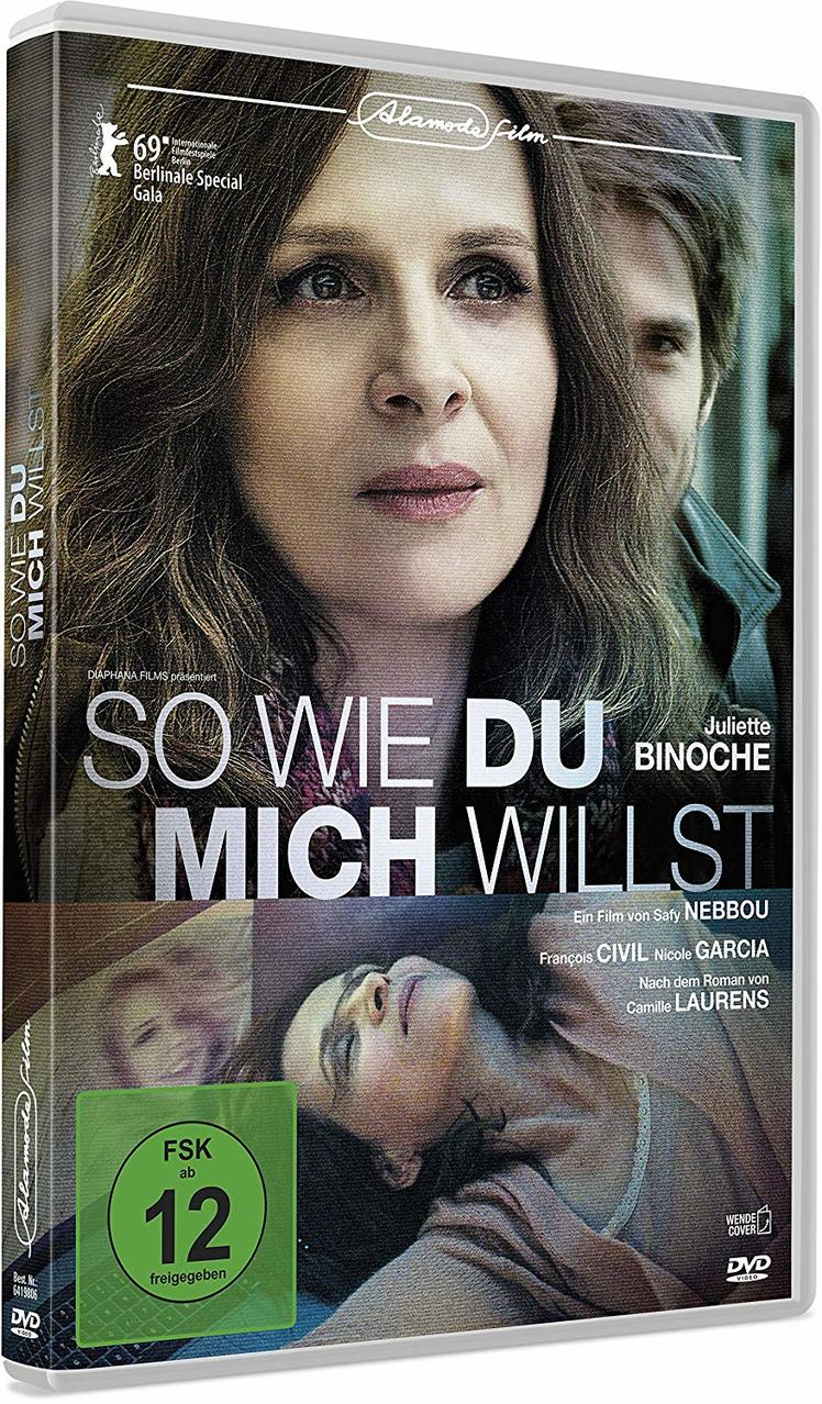 DVD-Hülle für den Film 'So Wie Du Mich Willst' mit dem Gesicht einer Frau und dem Titel.