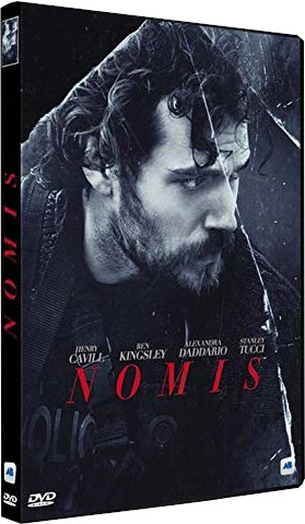Couverture DVD Nomis. Le visage d'un homme est au centre, avec un fond sombre.