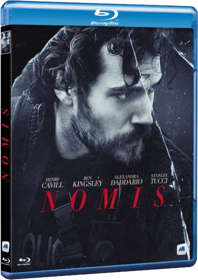 Couverture Blu-ray de Nomis avec Henry Cavill et texte.