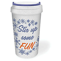 PYRAMID INTERNATIONAL Frozen II Eco Travel Mug Coffee-To-Go-Becher Olaf Coffee-To-Go-Becher, Weiß