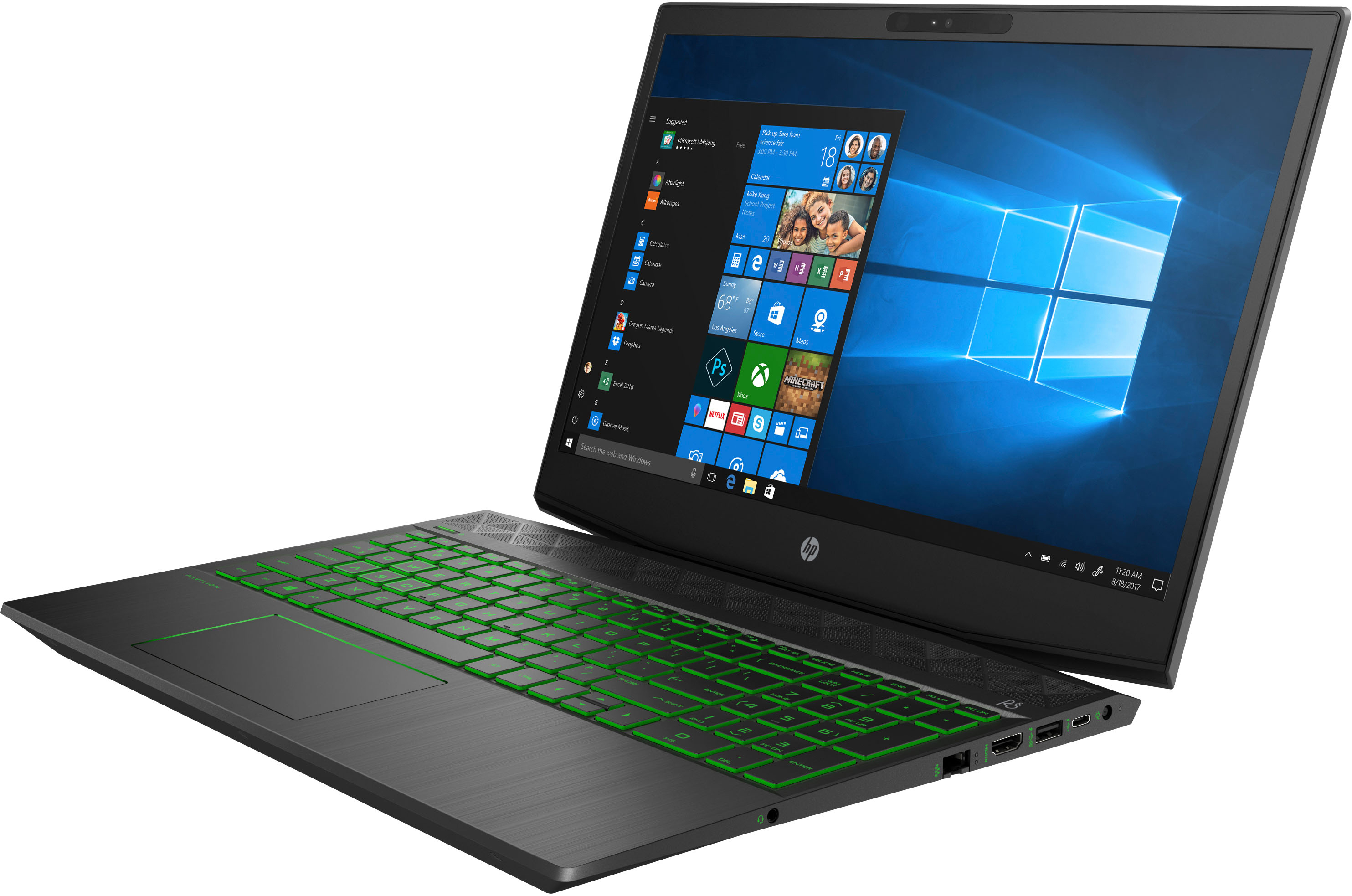HP Pavilion 15-cx0350ng - 15,6 Zoll - Intel® Core™ i5 i5-8300H - 8 GB - 512 GB - NVIDIA GeForce® GTX 1050 - Windows 10 Home (64 Bit)