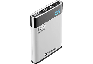 CELLULARLINE FreePower Manta HD 5000 - Powerbank (Weiss)