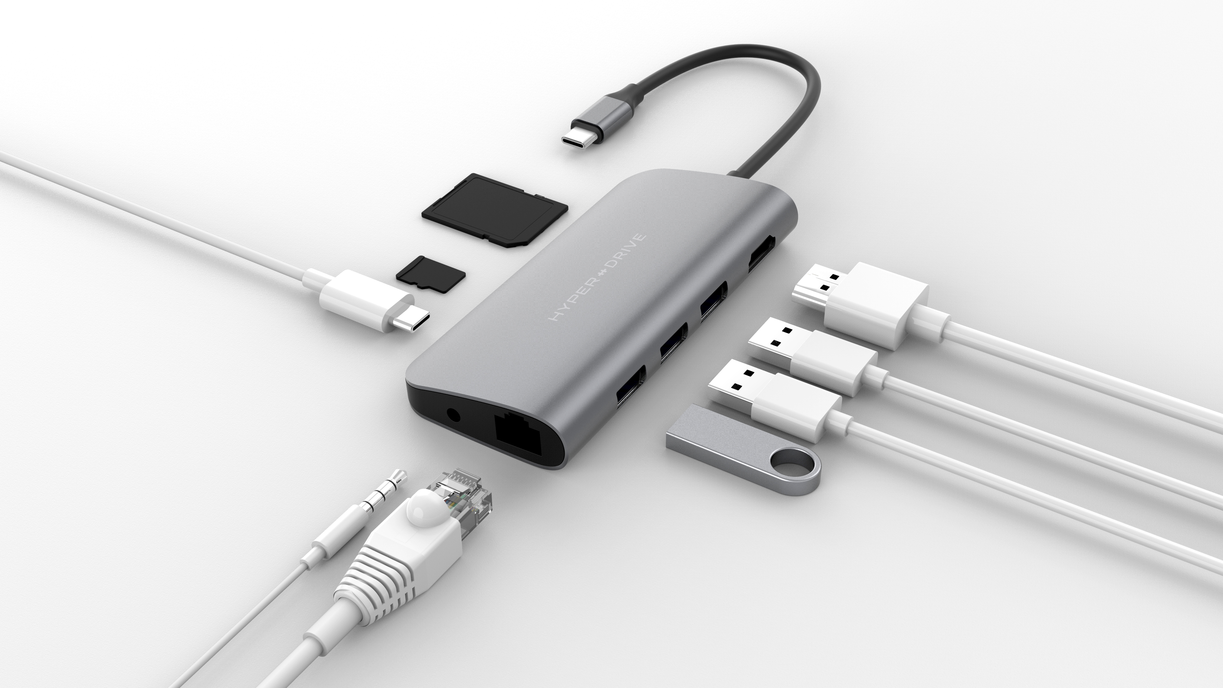HYPER  Hyperdrive Power 9-in-1 Zilver