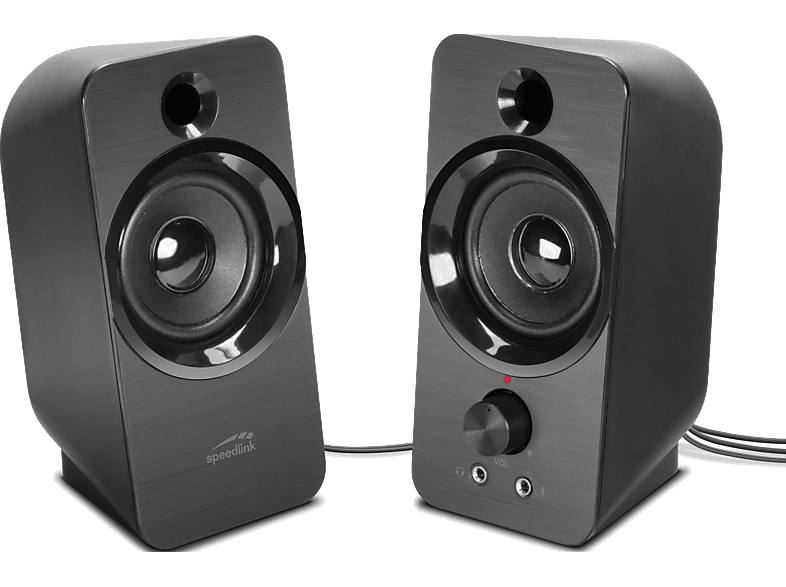 SPEEDLINK DAROC Stereo Lautsprecher schwarz; Stereo-Lautsprecher
