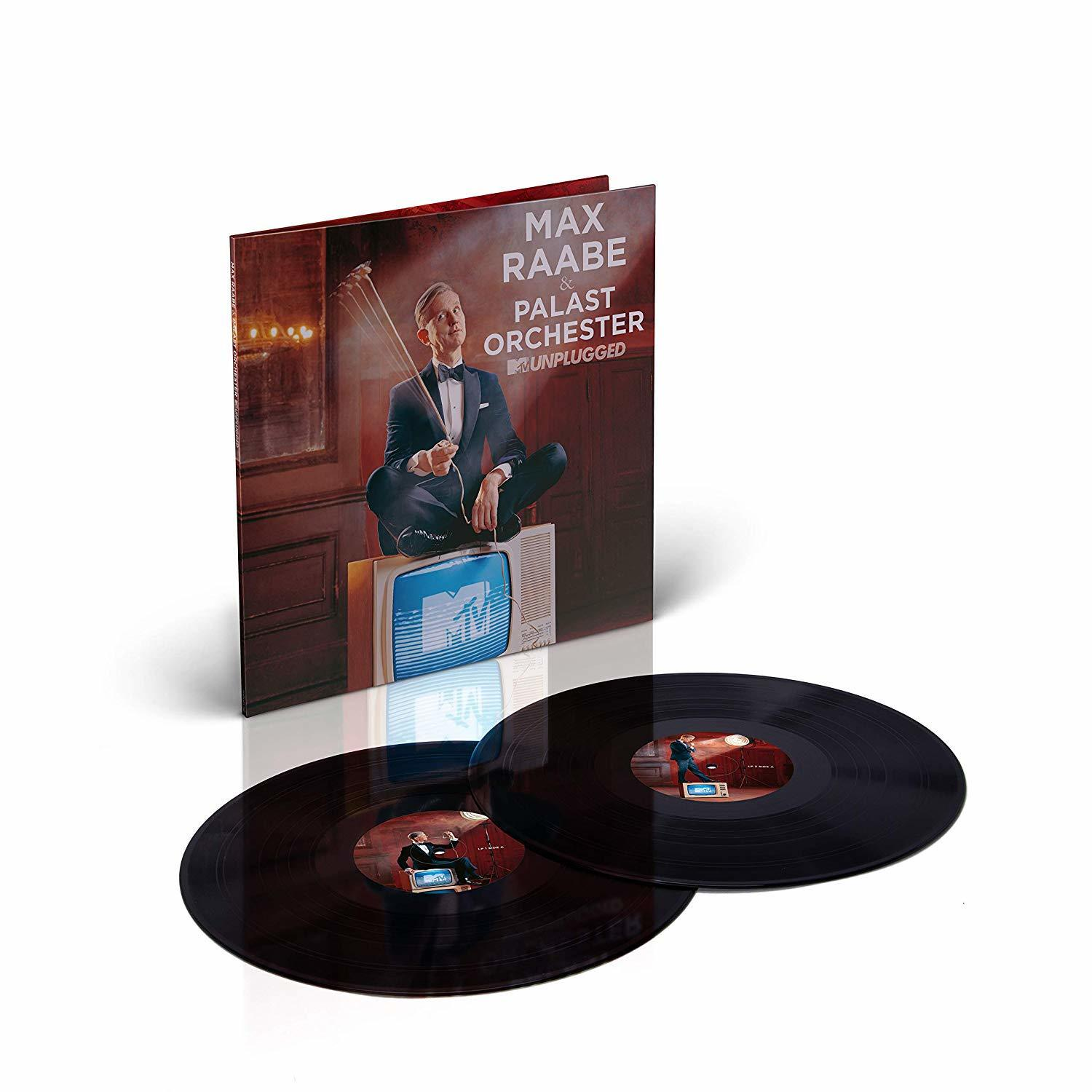 Vinylalbum mit zwei Schallplatten, Cover zeigt Max Raabe & Palast Orchester.